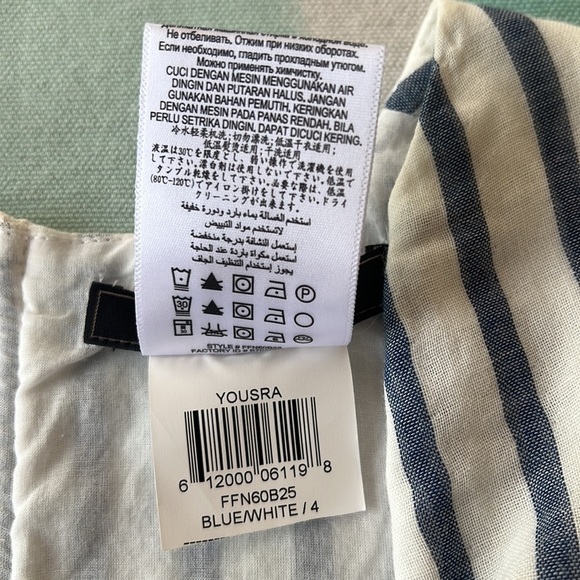 BCBGMaxAzria Stripe Dot Print Yousra Seeveless Dress - Picture 13 of 15